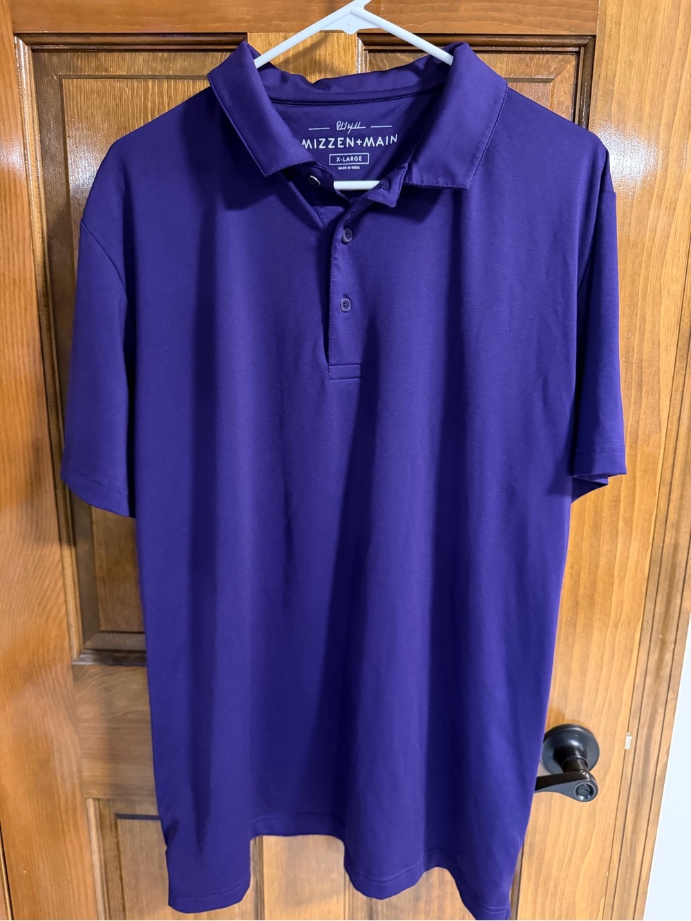 Mizzen+Main Phil Mickelson Golf Polo Men’s XL Purple Performance Stretch Shirt